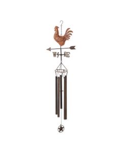 WEATHERVANE WIND CHIME - COPPER ROOSTER