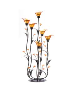 AMBER CALLA LILY CANDLEHOLDER